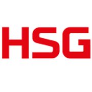 Das Logo zeigt die Buchstaben HSG in kräftigem Rot, umgeben von einem klaren, weißen Hintergrund.
